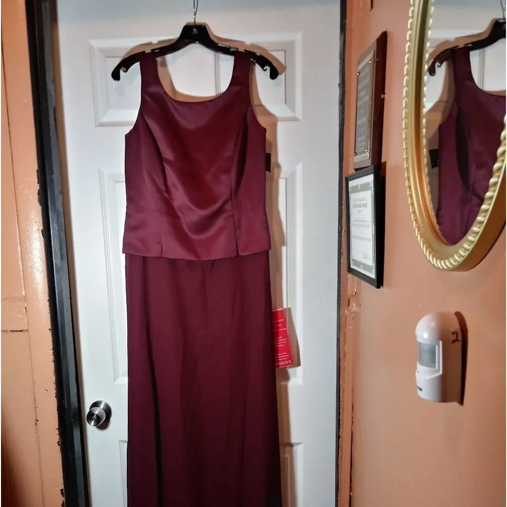 Arianna by Rachel Kaye Burgundy Dress